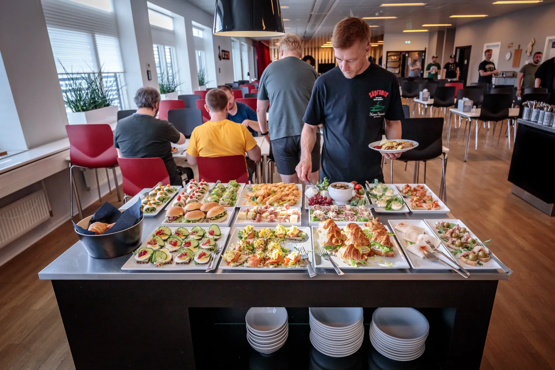 Lunch buffet at CEGO, Aalborg
